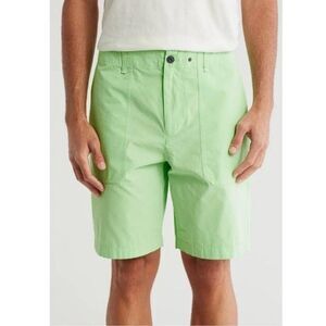 Rag & Bone Cliffe Peached Cotton Field Shorts in Green Size 33
